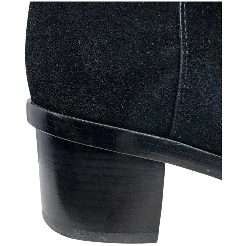 Tory Burch Marsden Black Suede‎ Heeled Ankle Boots